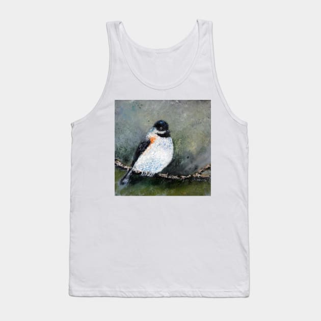 Chikadee Bird Tank Top by IGDecorArt